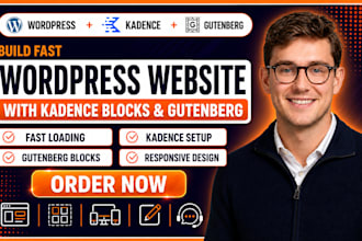 build fast wordpress website with kadence blocks and gutenberg