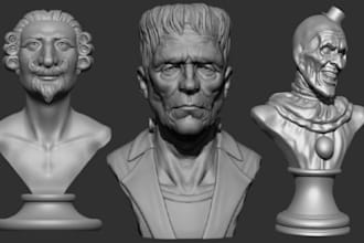 convert 2d to 3d model for 3d printing stl 3d character bust model