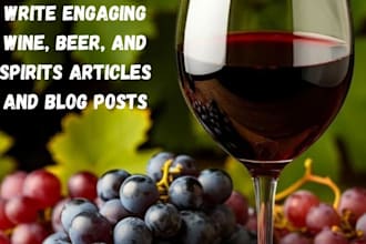write engaging wine, beer, and spirits articles and blog posts