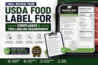 review your usda food label for compliance and fsis labeling requirements