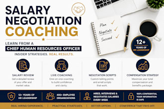 coach you to negotiate a higher salary offer