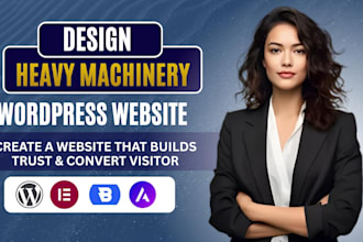 heavy equipment website construction equipment rental business wordpress website
