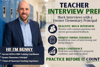 conduct a realistic mock teacher interview with principal feedback