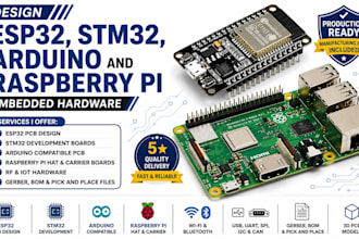 design esp32 stm32 arduino and raspberry pi embedded hardware