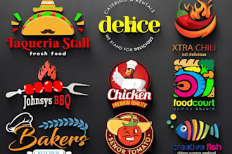 design premium restaurant, cafe, coffee shop, bakery logo