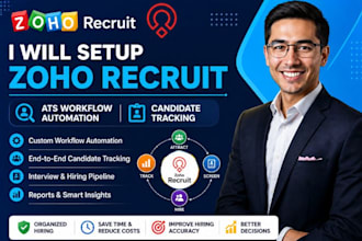 setup zoho recruit ats workflow automation zoho candidate tracking