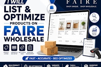 list and optimize product listings on faire marketplace for more sales