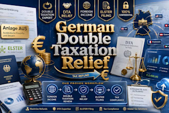 resolve german double taxation, german tax return, dta relief and foreign income