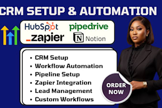 setup hubspot pipedrive go high level CRM notion zapier automation