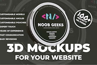 create premium 3d nicotine pouch and snus product mockups
