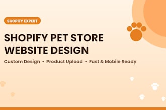 build a professional uk shopify pet store for dropshiping and non dropshipping
