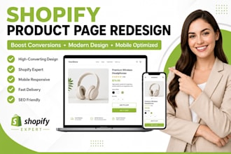 shopify, product page redesign