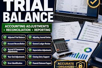 prepare adjusted trial balance and accounting adjustments
