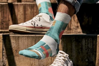 design custom and unique socks design