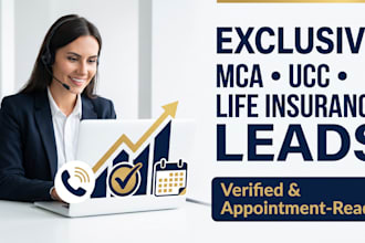 do cold calling and appointment setting for mca, ucc and insurance leads