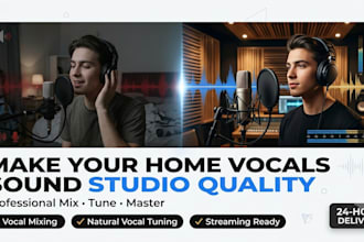 mix and master your home recorded vocals to studio quality