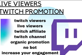 promote your twitch stream with real organic viewers followers organic promotion