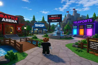 build a full roblox game with map design,scripting, animation,UI,and multiplayer