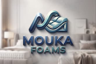 do 3d logo design, mascot board with 3d modelling and rendering