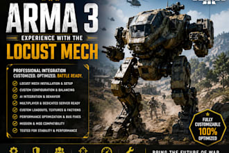 enhance and upgrade arma 3 with the locust mech
