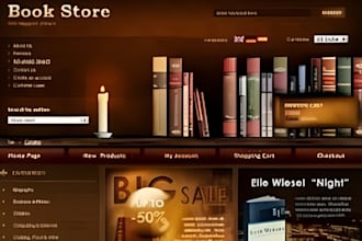 design wix bookshop website comic store website reading club website