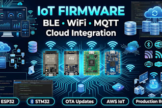 build iot firmware with ble wifi mqtt and cloud integration