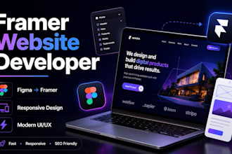 design framer website, figma to framer expert, framer developer