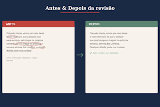 proofread and correct your text in portuguese