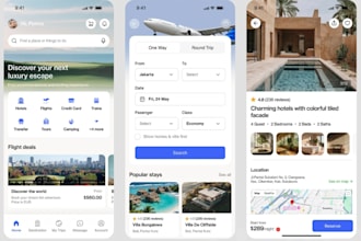 build ai ota travel booking app for flights, hotels, trains, tours, car rentals