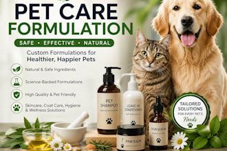 formulate pet care products formula naturally and uniquely