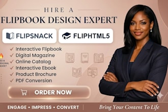 create flipbook, digital magazine, online brochure using flipsnack and fliphtml5