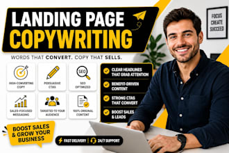 write high converting landing page copy that boosts sales and leads