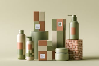 make packaging box dieline, die cut and cut lines template