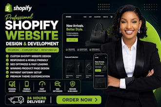 setup shopify theme, shopify store or dropshipping design, shopify seo expert