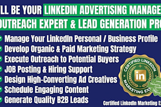 do linkedin ads setup campaign management b2b lead generation for marketing