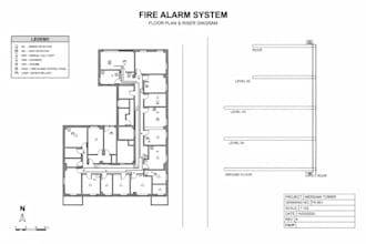 design USA fire alarm system drawings and fire detection riser diagrams