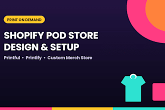 design a shopify print on demand pod store for brands in the uk dropship