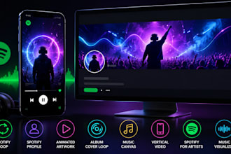 create a spotify canvas video animation and design your spotify banner