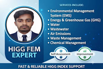 provide higg fem assessment and sustainability compliance support