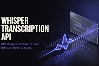 build a whisper transcription API for your product