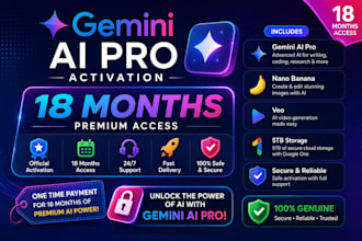 setup gemini pro, veo3 with pro, google ai pro upto 18 month