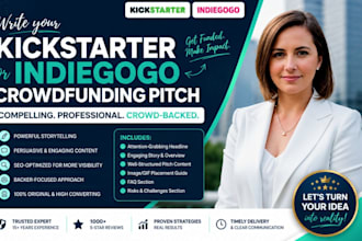 write your kickstarter or indiegogo crowdfunding pitch