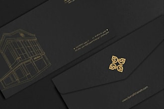 design modern professional envelope design for your brand