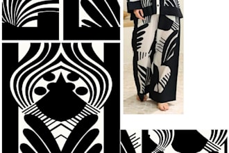 recreate textile prints,clothing patterns, and garment panels in full HD 300 dpi