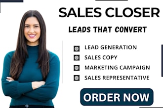 pipeline sales closer b2b sales representative high ticket sales lead generation