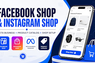 set up facebook shop instagram shop meta business product catalog