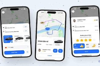 develop a taxi booking app for android and iphone