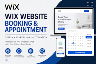 design wix website with booking, scheduling and appointment automation