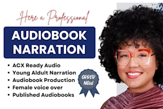 narrate your adult romance audiobook for acx and audible standard female voice