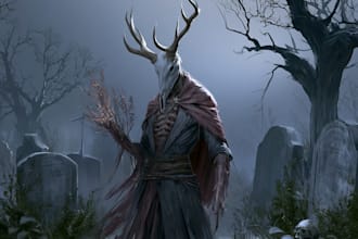 draw horror character illustration